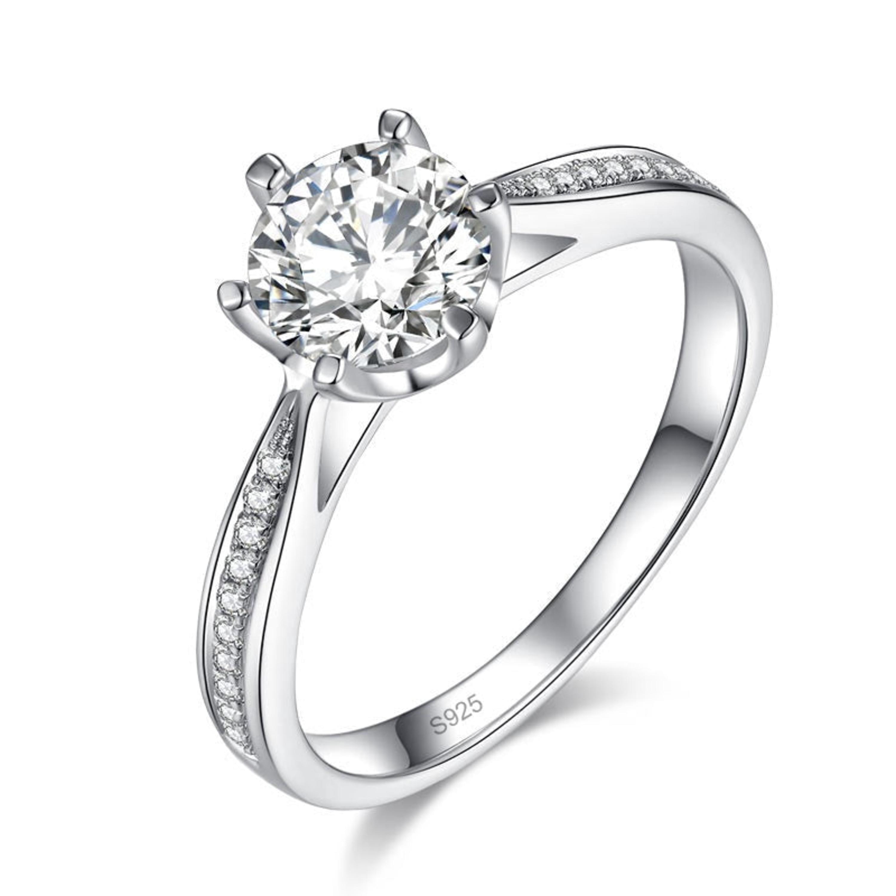 3.00 CT Round Lab Grown Diamond Engagement Ring: IGI Certified