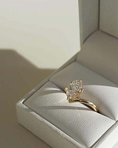 Oval Lab Grown Diamond Engagement Ring: Solitaire Wedding Ring, Solid Gold - Image 13