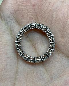 Lab Grown Diamond Eternity Band: 14K Gold Wedding Ring - Image 7