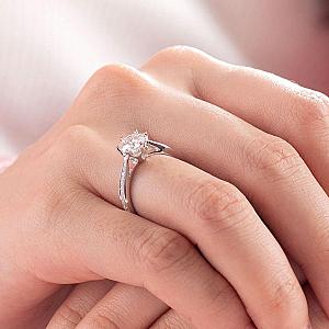 3.00 CT Round Lab Grown Diamond Engagement Ring: IGI Certified - Image 7