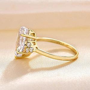IGI Certified Lab Grown Pear Diamond Engagement Ring: 1-3 ct, Solid Gold - Image 2