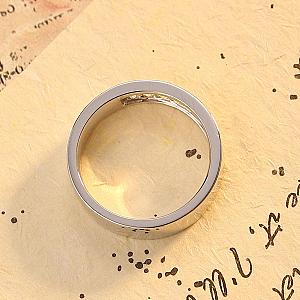 Baguette Moissanite Wedding Band: 14K White Gold Channel Set Ring - Image 2