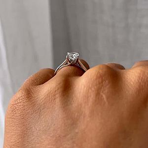 Radiant Cut Lab Grown Diamond Engagement Ring: 14k Gold Solitaire, IGI Certified - Image 9