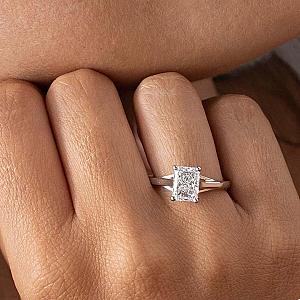 Radiant Cut Lab Grown Diamond Engagement Ring: 14k Gold Solitaire, IGI Certified - Image 7