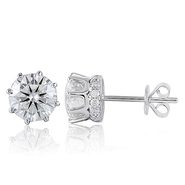 Lab Grown Diamond Stud Earrings: 1-4 TW, Solid Gold