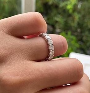 Lab Grown Diamond Eternity Band: 14K Gold Wedding Ring - Image 5