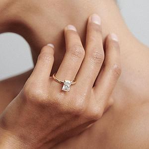 Radiant Cut Lab Grown Diamond Engagement Ring: Solitaire Wedding Band, IGI Certified - Image 7