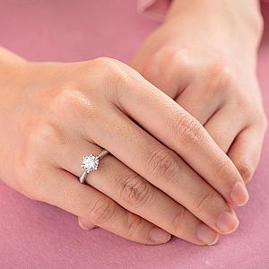 3.00 CT Round Lab Grown Diamond Engagement Ring: IGI Certified - Image 8