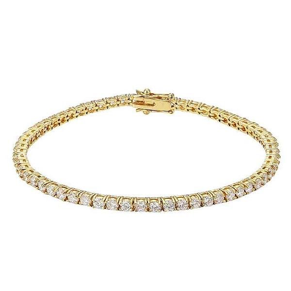 4.00Ct Round Cut Lab Grown Diamond Bracelet,Diamond Tennis Bracelet For Women,Lab Made Diamond Bracelet,Gift for Mother/Wife,Birthday Gifts