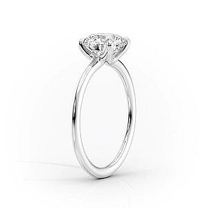 Emerald Cut Lab Diamond Engagement Ring: Solitaire Anniversary Ring - Image 2