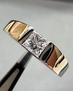 Princess Cut Lab Grown Diamond Men's Ring: Bezel Set Engagement, Solid Gold - Image 5