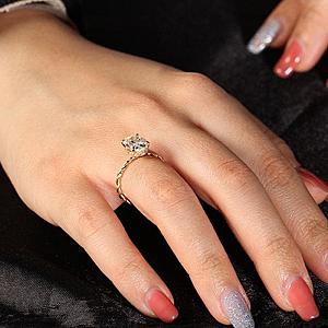 3Ct Oval Moissanite Engagement Ring: Hidden Halo, Solid Gold Bridal Ring - Image 4
