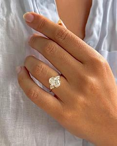 Oval Lab Grown Diamond Engagement Ring: 14k Gold Anniversary Ring - Image 4