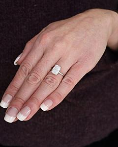 Radiant Cut Lab Grown Diamond Solitaire Ring - 10k Gold - Image 7