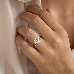 Oval Lab Grown Diamond Engagement Ring: Solitaire Wedding Ring, Solid Gold - Image 6