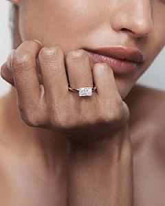 Radiant Cut Lab Grown Diamond Solitaire Engagement Ring - Image 6