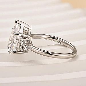 IGI Certified Lab Grown Pear Diamond Engagement Ring: 1-3 ct, Solid Gold - Image 7
