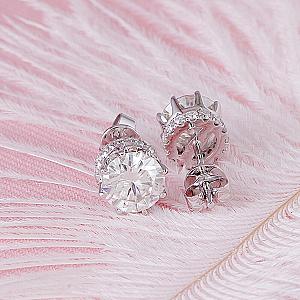 Lab Grown Diamond Stud Earrings: 1-4 TW, Solid Gold - Image 6