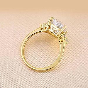 IGI Certified Lab Grown Pear Diamond Engagement Ring: 1-3 ct, Solid Gold - Image 3