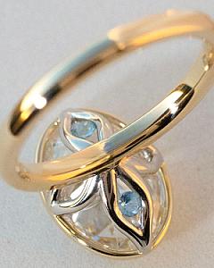 4 CT Oval Lab Grown Diamond Ring: Bezel Setting, Solid Gold - Image 4