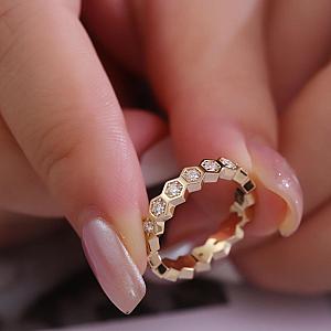 Lab Grown Diamond Eternity Band: 14k Gold Channel Set Ring - Image 2