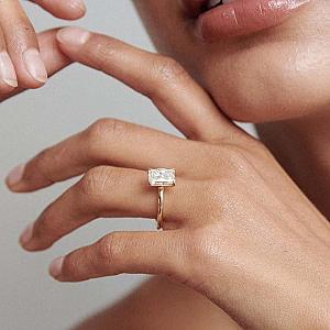 Radiant Cut Lab Grown Diamond Engagement Ring: Solitaire Wedding Band, IGI Certified - Image 6