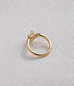 Marquise Lab Grown Diamond Engagement Ring: 1.0 CT Solitaire - Image 3