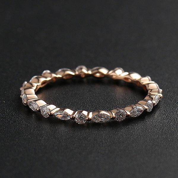 Lab Grown Diamond Eternity Band: Marquise & Round, Anniversary Ring