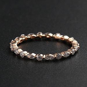 Lab Grown Diamond Eternity Band: Marquise & Round, Anniversary Ring