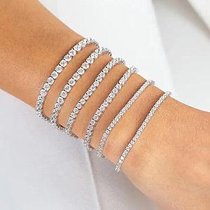 4.00Ct Round Cut Lab Grown Diamond Bracelet,Diamond Tennis Bracelet For Women,Lab Made Diamond Bracelet,Gift for Mother/Wife,Birthday Gifts - Image 5