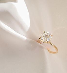 3.00 Carat Round Cut Lab Grown Diamond Ring: 14k Yellow Gold Solitaire - Image 8