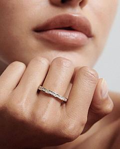 Princess Cut Lab Diamond Half Eternity 14k Gold Wedding Band - Image 4