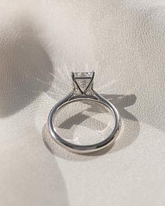 IGI Certified Emerald Cut Lab Grown Diamond Solitaire Ring (1-3 CT) - Image 6