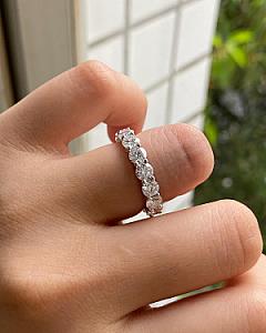 Lab Grown Diamond Eternity Band: 14K Gold Wedding Ring - Image 4