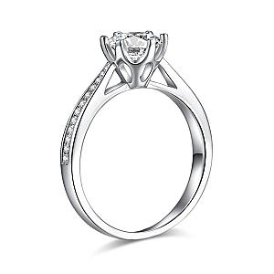 3.00 CT Round Lab Grown Diamond Engagement Ring: IGI Certified - Image 3