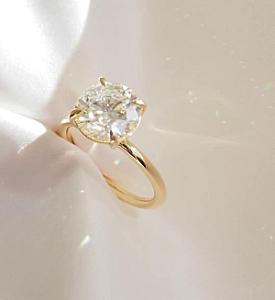 3.00 Carat Round Cut Lab Grown Diamond Ring: 14k Yellow Gold Solitaire - Image 6