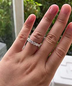 Lab Grown Diamond Eternity Band: 14K Gold Wedding Ring - Image 6