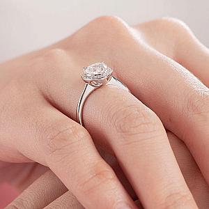 1 CT Heart Lab Grown Diamond Engagement Ring: Halo Pave Band - Image 8