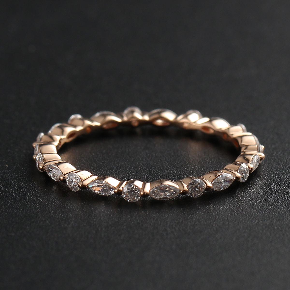 Lab Grown Diamond Eternity Band: Marquise & Round, Anniversary Ring
